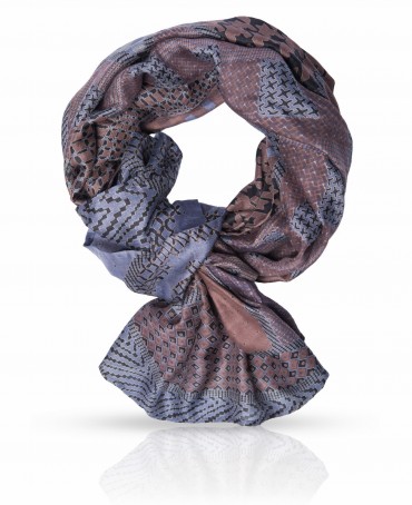 Платок Унисекс SN-SCOTTISH.CHECKS/BEIGE.BLUE